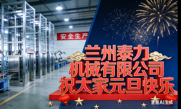 泰力机械祝您元旦快乐，新年新气象，电梯新力量！